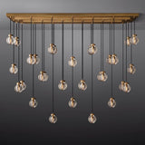 Roby Spherical Modern Rectangular Chandelier 72” - thebelacan