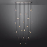 Roby Spherical Modern Rectangular Chandelier 72” - thebelacan