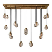 Roby Spherical Modern Rectangular Chandelier 54” - thebelacan