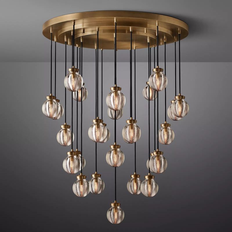Roby Spherical Modern Round Chandelier 38" - thebelacan