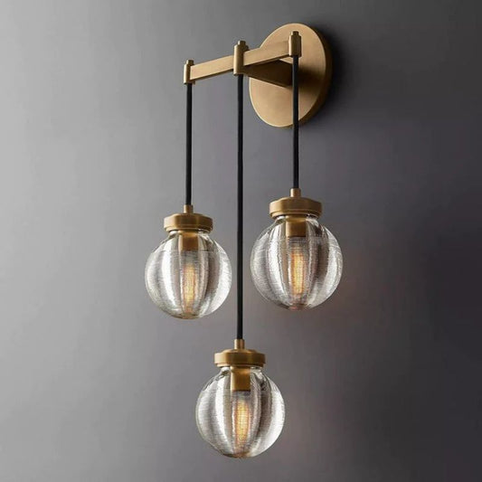 Roby Spherical Modern Triple Wall Sconce - thebelacan