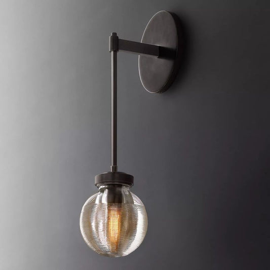 Roby Spherical Modern Wall Sconce (Rod) - thebelacan