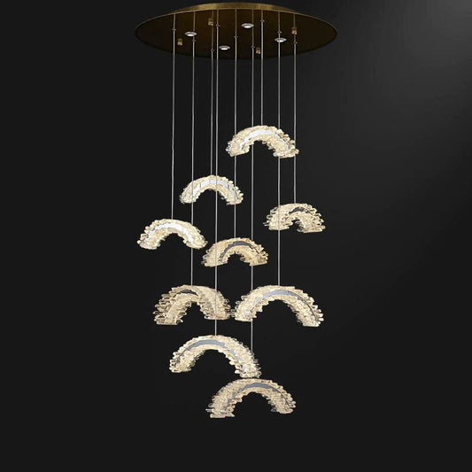 Rock Crystal Crescent Chandelier - thebelacan
