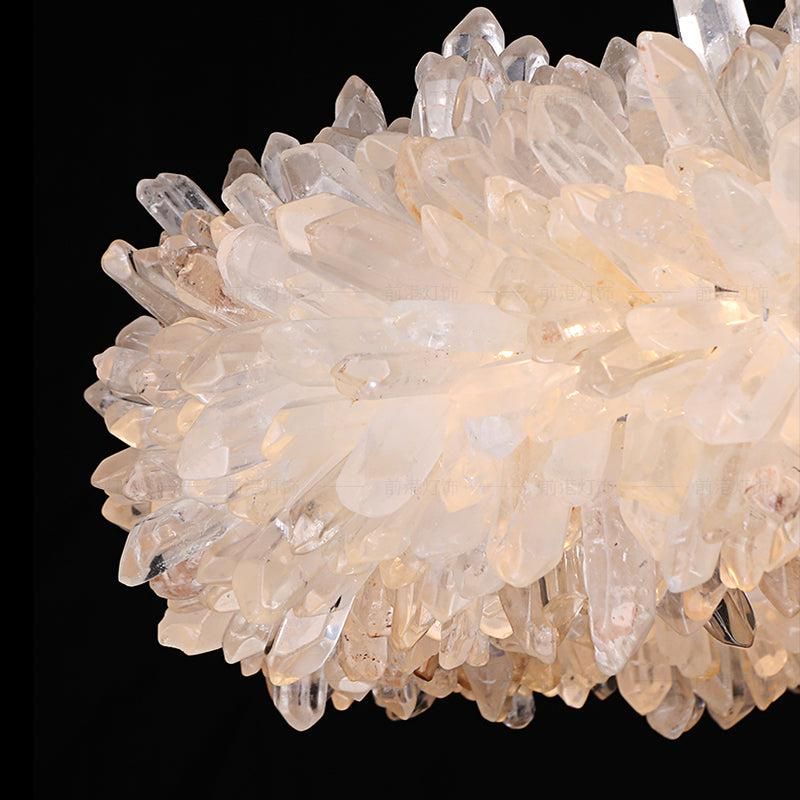 Rock Crystal Halo Modern Chandelier - thebelacan