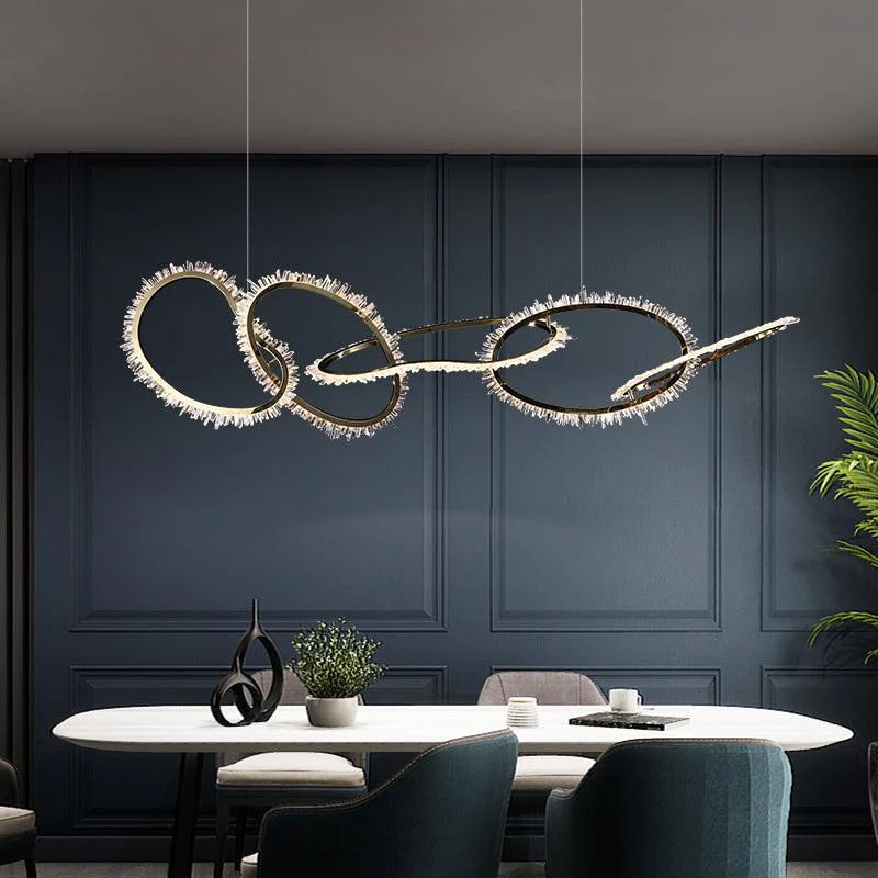 Rock Crystal Irregular Round Chandelier - thebelacan