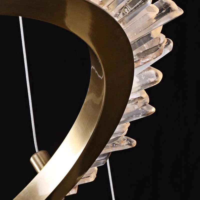 Rock Crystal Ring Chandelier - thebelacan