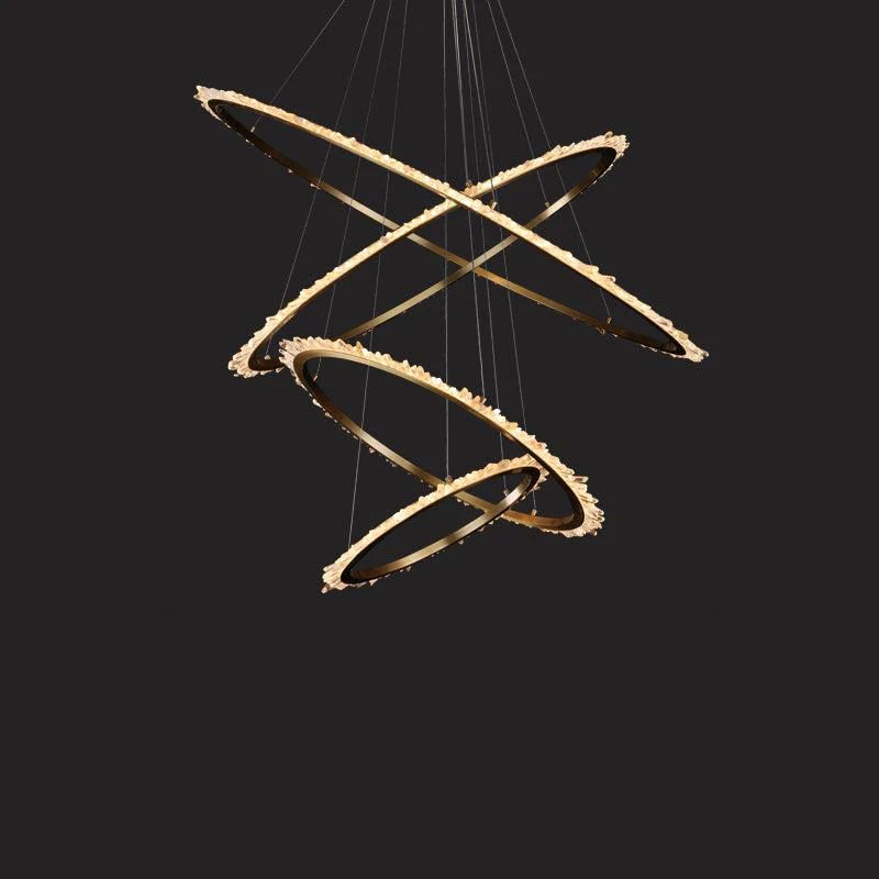 Rock Crystal Ring Chandelier - thebelacan