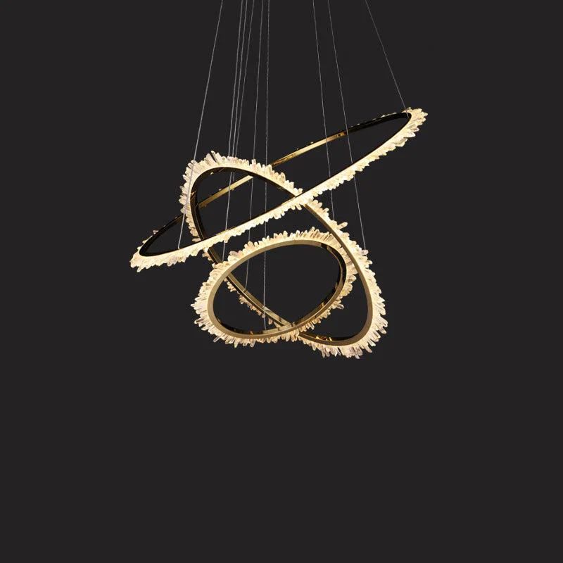 Rock Crystal Ring Chandelier - thebelacan
