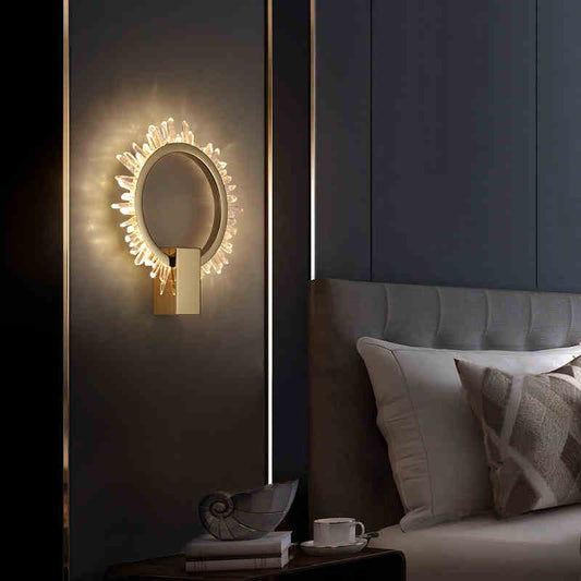 Rock Crystal Ring Wall Sconce - thebelacan