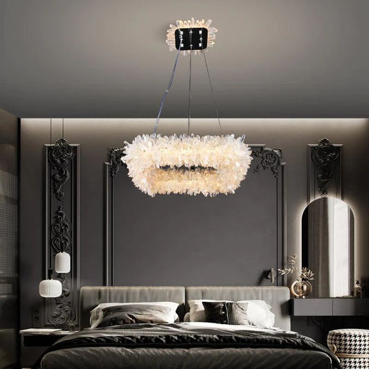 Rock Crystal Square Modern Chandelier - thebelacan