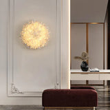 Rock Crystal Sunflower Wall Sconce - thebelacan
