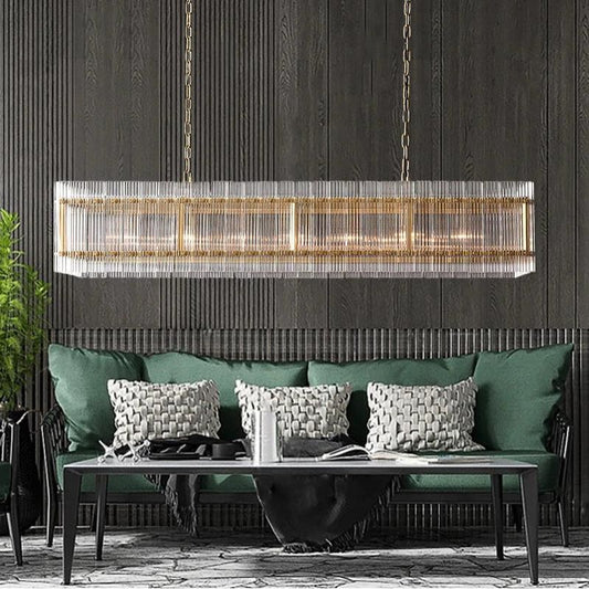 San Marco Rectangular Chandelier 54" - thebelacan