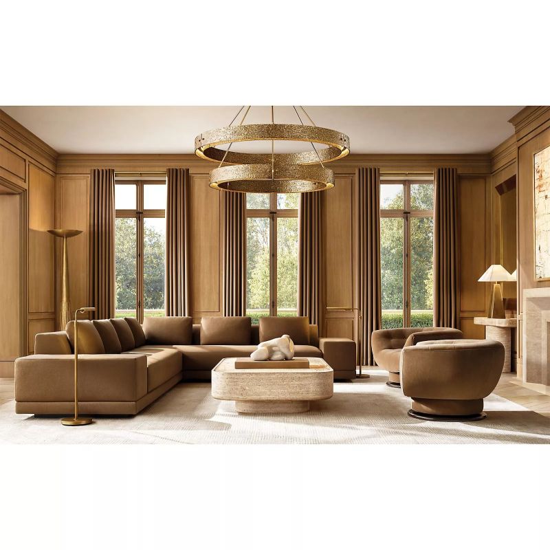 Vilary 2-tier Round Chandelier 60" - thebelacan