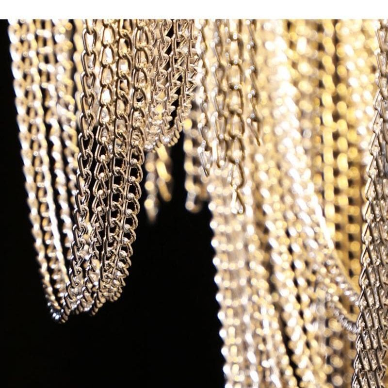 Alisa Luxury Flower Chain Tassel Chandelier - thebelacan