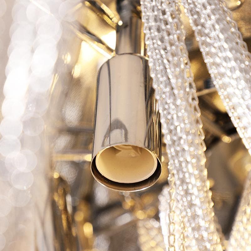 Alisa Luxury Aluminum Chain Tassel Flushmounts - thebelacan