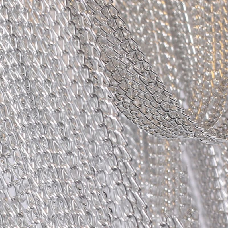 Modern Aluminum Chain Tassel Chandelier - thebelacan