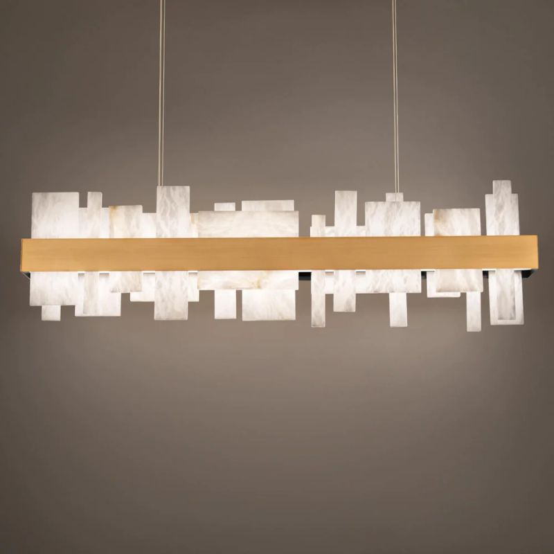 Alabaster LED Linear Chandelier - thebelacan