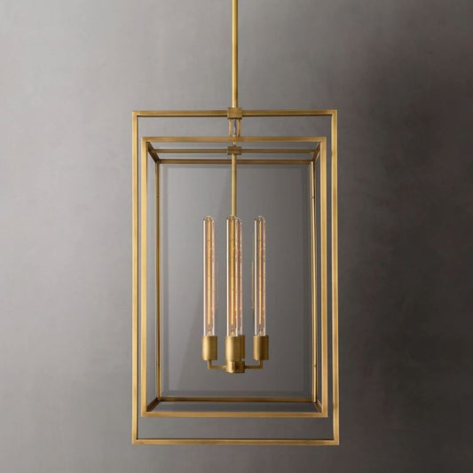 Beckman Glass Lantern Modern Pendant - thebelacan